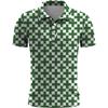 Stylish Checkered Short Sleeve Polo Shirt, Versatile Casual Top for Daily Wear.