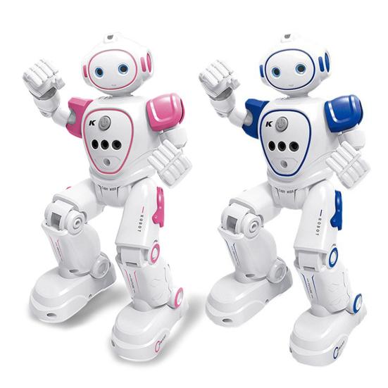 Yousheng Kids - игрушка-робот с дистанционным управлением и светодиодными глазами, интеллектуальная программируемая модель робота с функцией распознавания жестов, пения, ходьбы, танцев для малышей