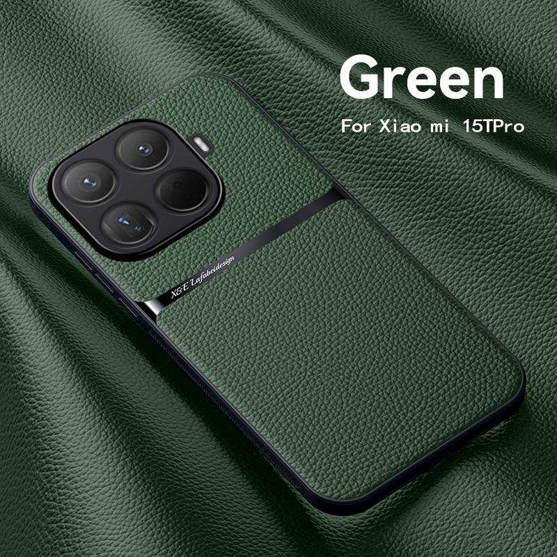 Для Xiaomi 15T 14T 13T 15 14 Pro Роскошный кожаный чехол с текстурой личи, ультратонкий, для Xiaomi 17 Pro Max 14 15 Ultra