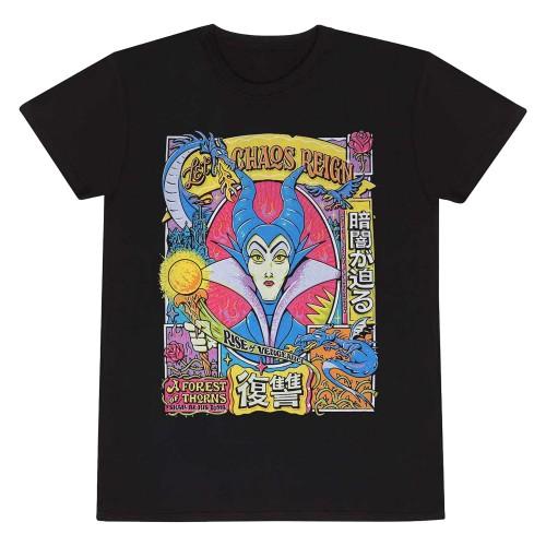 Disney Unisex Adult Let Chaos Reign Maleficent T-Shirt