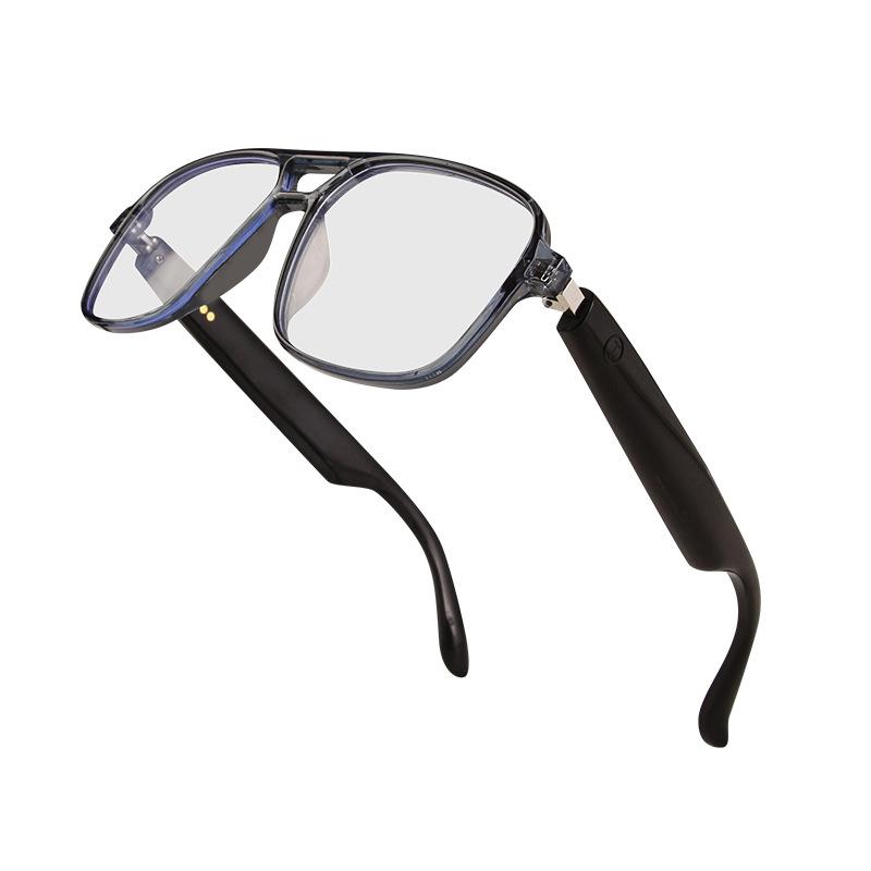 Smart Glasses Bluetooth Audio Glasses Double Beam Color Changing Glasses Anti Blue Light Listening To Music Making Calls Anti UV Sunglasses