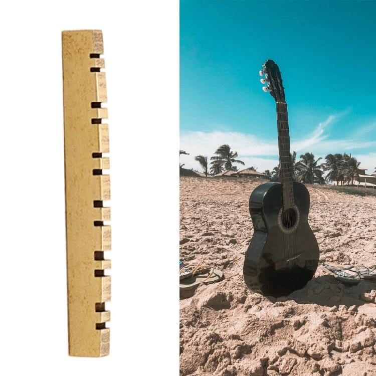 Pre-Slotted Guitar Nuts Slotted Brass Nut Saddle for 12 String Electric Guitar