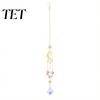 Sophisticated Balcony Decor Crystal Suncatcher, Rainbow Maker Prism Hanging Wind Chime, Pendant Decorative Window Suncatcher for Window, Balcony,