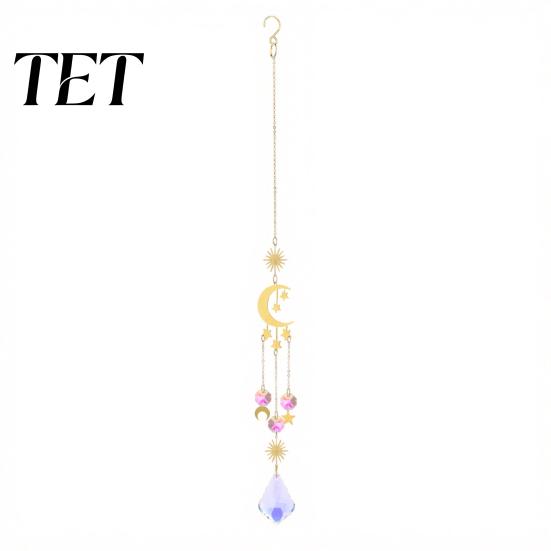 Sophisticated Balcony Decor Crystal Suncatcher, Rainbow Maker Prism Hanging Wind Chime, Pendant Decorative Window Suncatcher for Window, Balcony,