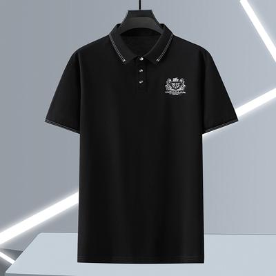 4XL-11XL Большие топы размера Лето Большие рубашки поло Мужская винтажная одежда Модная футболка с коротким рукавом