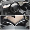 For Tesla Model 3 Y 2017-2023 Carbon Fiber Steering Wheel Cover Steer Wheel Cover Protector Interior Accessories