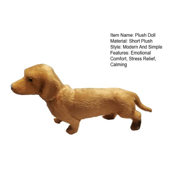 2 шт. Плюшевая игрушка Такса для эмоциональной поддержки, мягкая набивная игрушка-компаньон для дивана для снятия стресса, тревоги, комфорта и расслабления