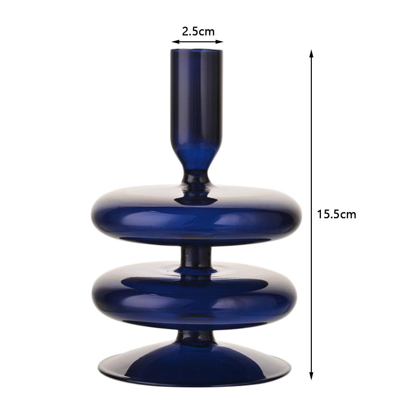 Скандинавские стеклянные подсвечники для вечеринки, стеклянная ваза, украшение для дома, подсвечник на день рождения, подсвечник, воск, Portavelas Decor