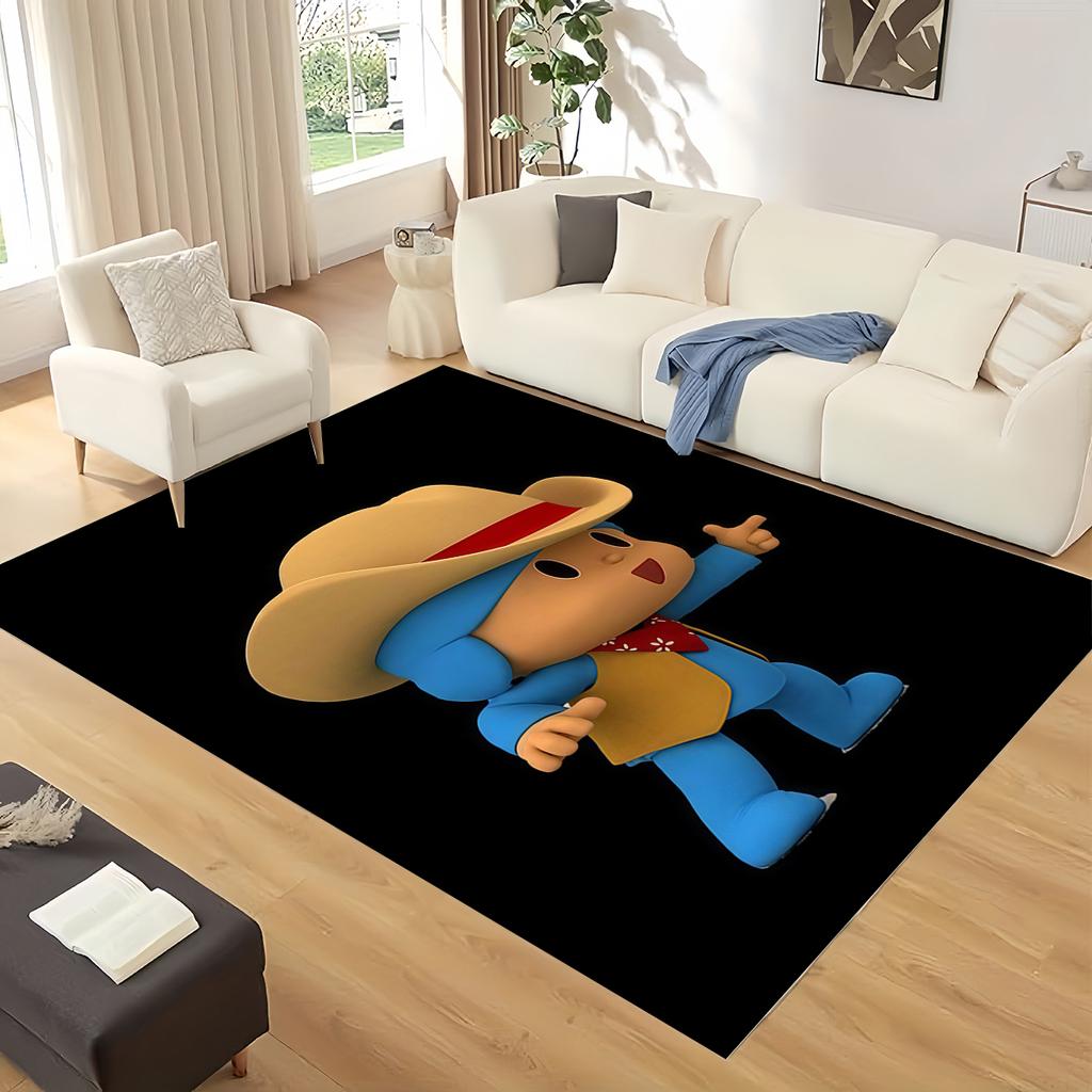 HD Забавный P-Pocoyo Мультфильм Элли Пато Ковер Коврик для Дома Гостиной Спальни Дивана Прихожей Декор, Детский Игровой Нескользящий Коврик