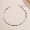 Elegant Simple Chunky Circle Torques Necklace for Women Trendy Choker Collar 2025 Fashion Jewelry on the Neck Accessories Female