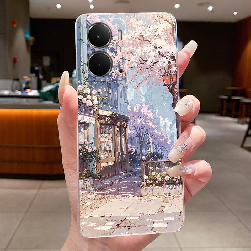 Phone Casing For Realme P3 5G Back Cover Luxury Dragon Cute Cool Boys Girls Flowers Patterns Transparent Soft Silicone TPU Case