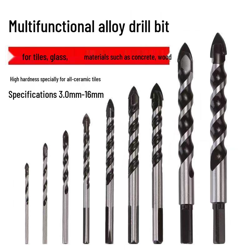 Tile and Concrete Triangle Drill Bit for Glass & Woodworking - Electric Hole Punching Tool