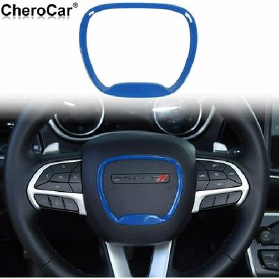 Для 15-21 Dodge Challenger Charger 14-21 Durango Накладка на руль, Синяя