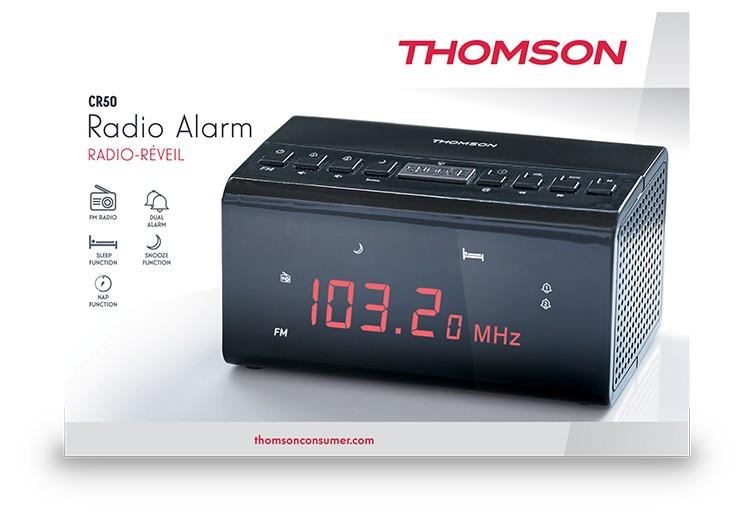 Thomson CR50 Радио-будильник с цифровым FM-тюнером, Thomson