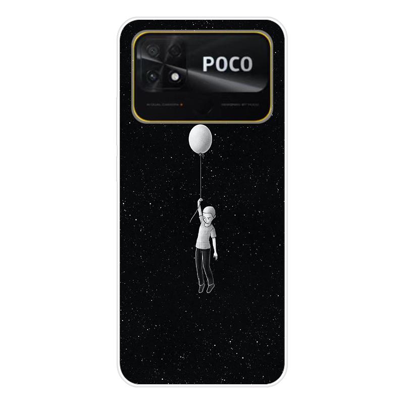 Для Xiaomi Poco C40 C 40 Чехол Мягкая силиконовая задняя крышка Мультяшный чехол для телефона Разнообразие