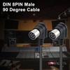 Poyiccot DIN-разъем Прямоугольный DIN Папа-папа Кабель для динамика MIDI DIN-разъем DIN Совместимый с системой 8-контактный кабель, 8-контактный кабель, 8-контактный