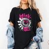2026 Лето Женская Винтажная Футболка Blink 182 Хлопок и Дышащая Короткий Рукав Уличная Одежда Оверсайз Свободная Повседневная