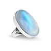 Moonstone Oval Gemstone Ring, Solid 925 Sterling Silver Ring, Gift For Her, Silver Charm Jewelry, Anniversary Ring, Bezel Ring