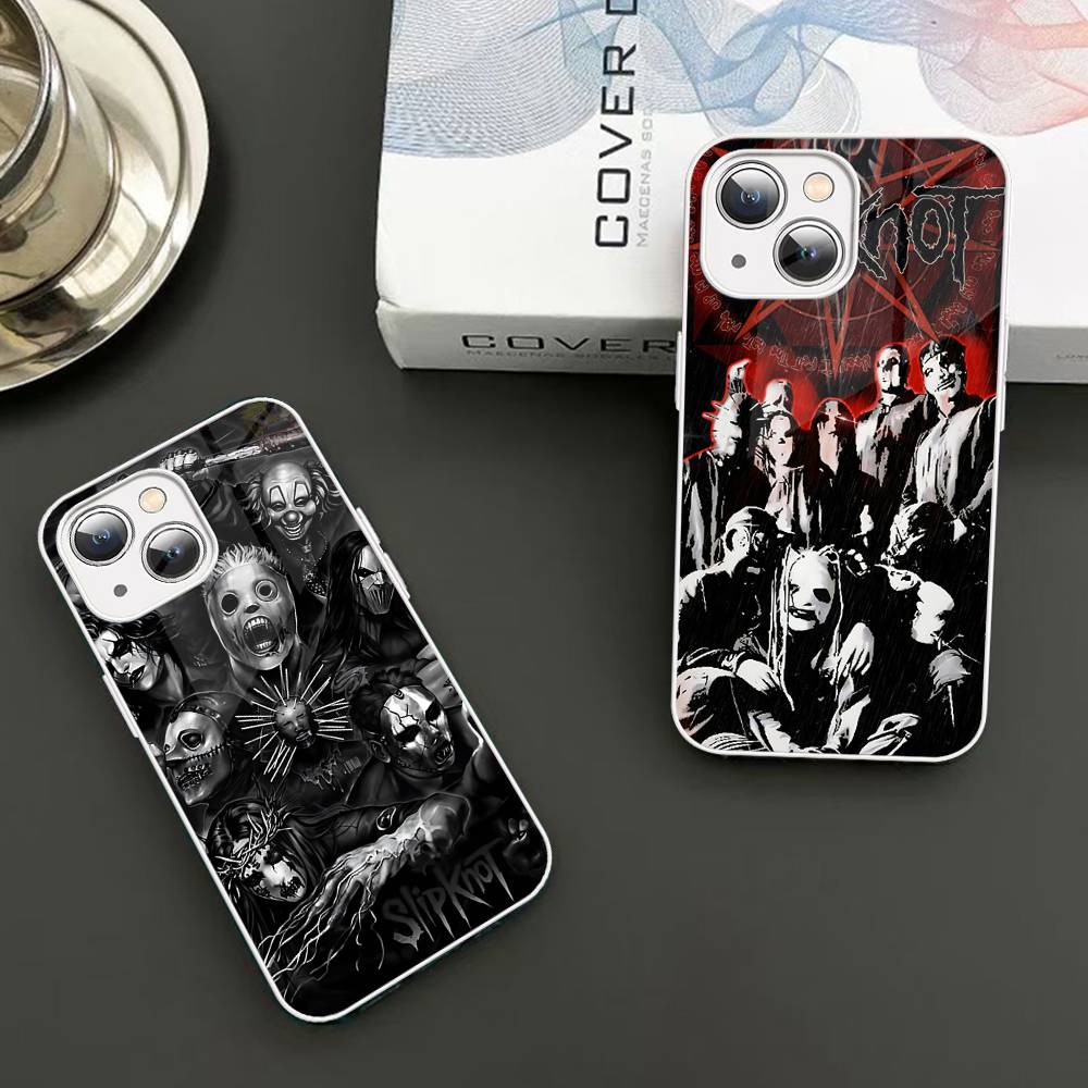 Band Cool-S-SlipknotS-S Tempered Glass For Iphone 14 13 12 11 Pro Mini XS MAX 14Plus X XS XR Cover