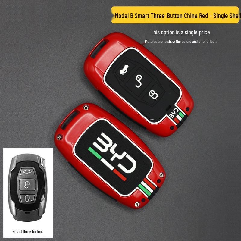 BYD Song/Tang/Max/G5/Surui/E5/Sirui/G6/Qin Car Key Metal Case - Creative Shell Buckle
