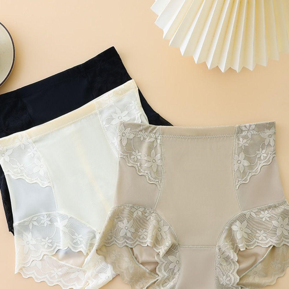 Нижнее белье с высокой талией и утягивающим эффектом, кружевное, с цветочным принтом, утягивающее, корректирующее белье для женщин