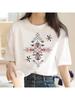 Amazigh T Shirt Women Couple Clothes Korea Harajuku Casual Vintage Crop Top White T Shirt Aesthetic