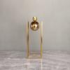 Metal Crafts Geometric Boxes Gold Frame Spherical Abstract Sculpture Metal Decorative Figurines Home Decoration Accessories