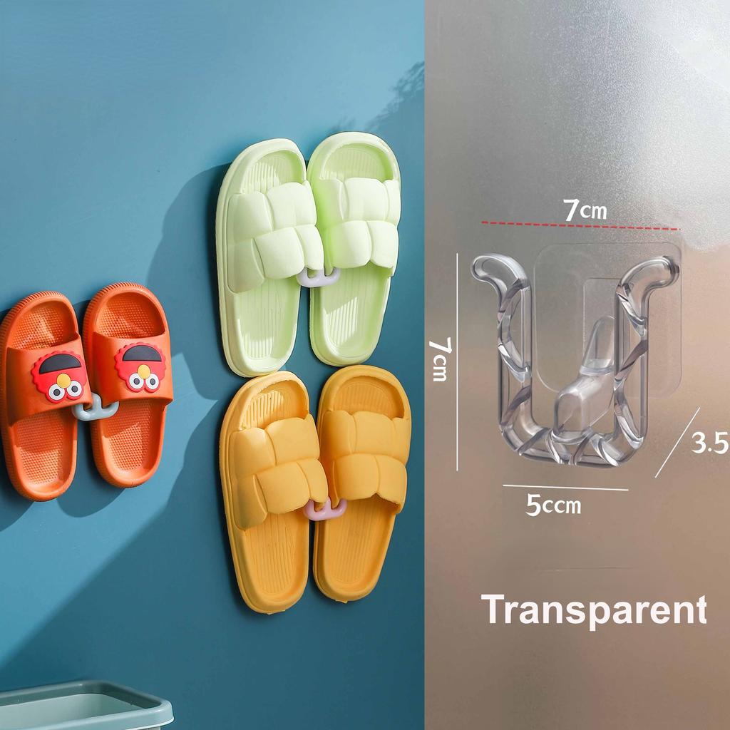 Настенные крючки для тапочек для ванной комнаты — компактные и простые в использовании, набор из 2 шт.
