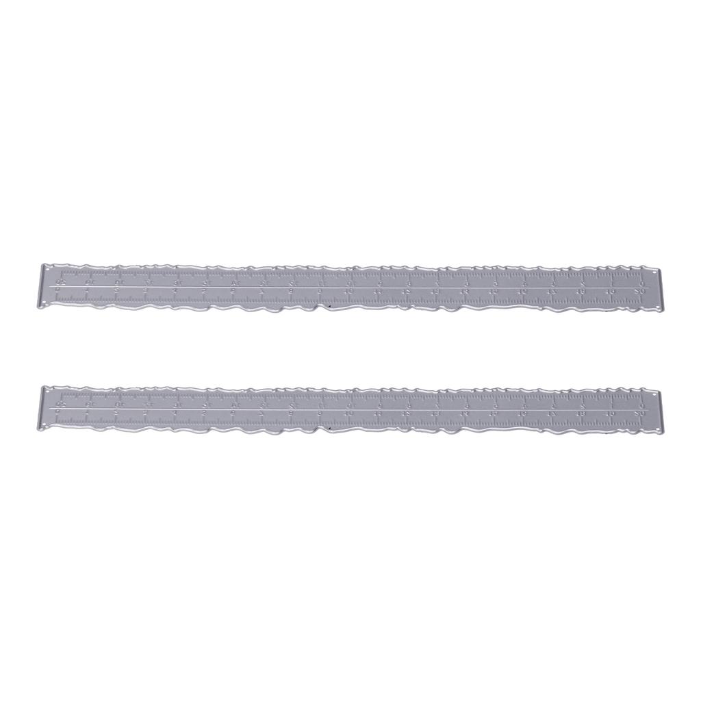 2pcs Curve Rulers Metal Lightweight Embossing Cutting Template for DIY Craft Album Decoration