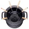 Staub Set Black Fondue Pot Lit Enamel Pot Japanese Specialist "Fondue 18cm" [Авторизованный продукт] 40511-971