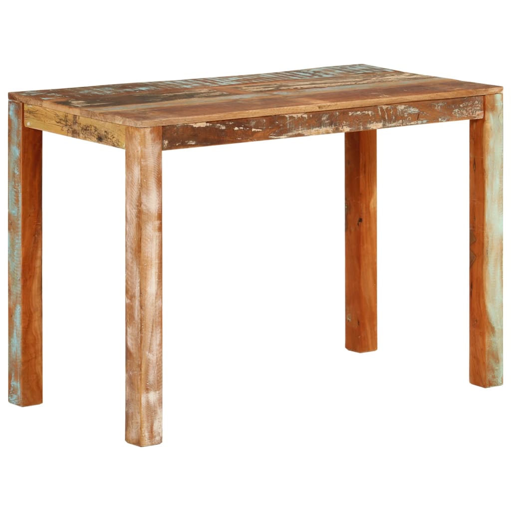 Dining Table 110x55x76 cm Solid Reclaimed Wood