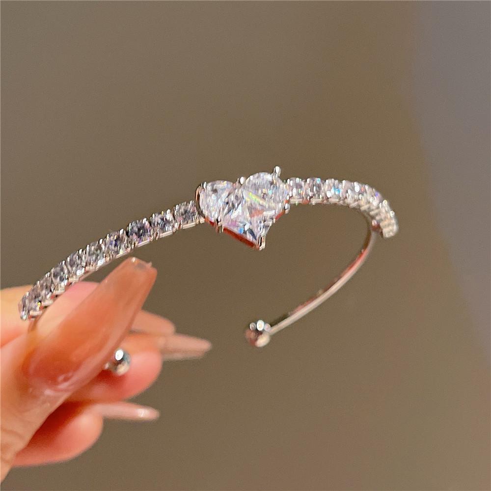 IF ME Luxury Bangle Chain for Women Zircon Artificial Pearls Beads Bracelet Accessories Jewelry