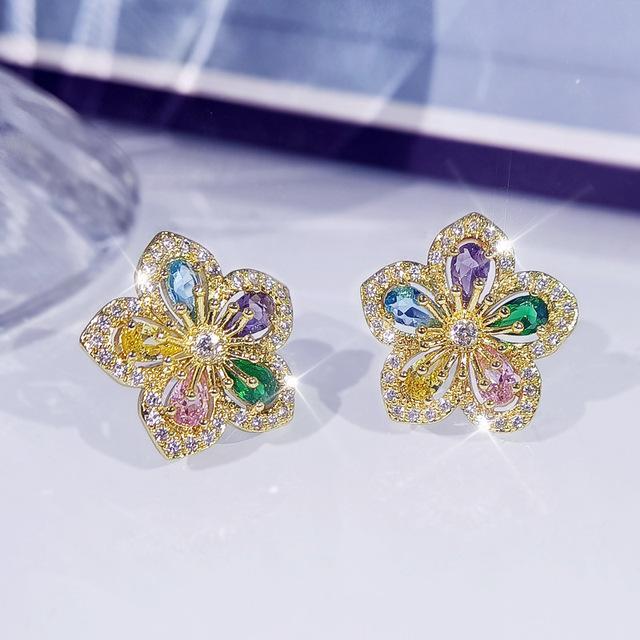 Серьги-гвоздики с натуральным топазом, серебро 925 пробы, иглы, изысканные бриллианты, бизутерия, серебро 925 пробы, ювелирные изделия, серьги Aros Mujer Oreja