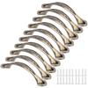 10 Set Cabinet Pull Handle Zinc Alloy Shoebox Drawer Office Hardware Hole Distance 96mm