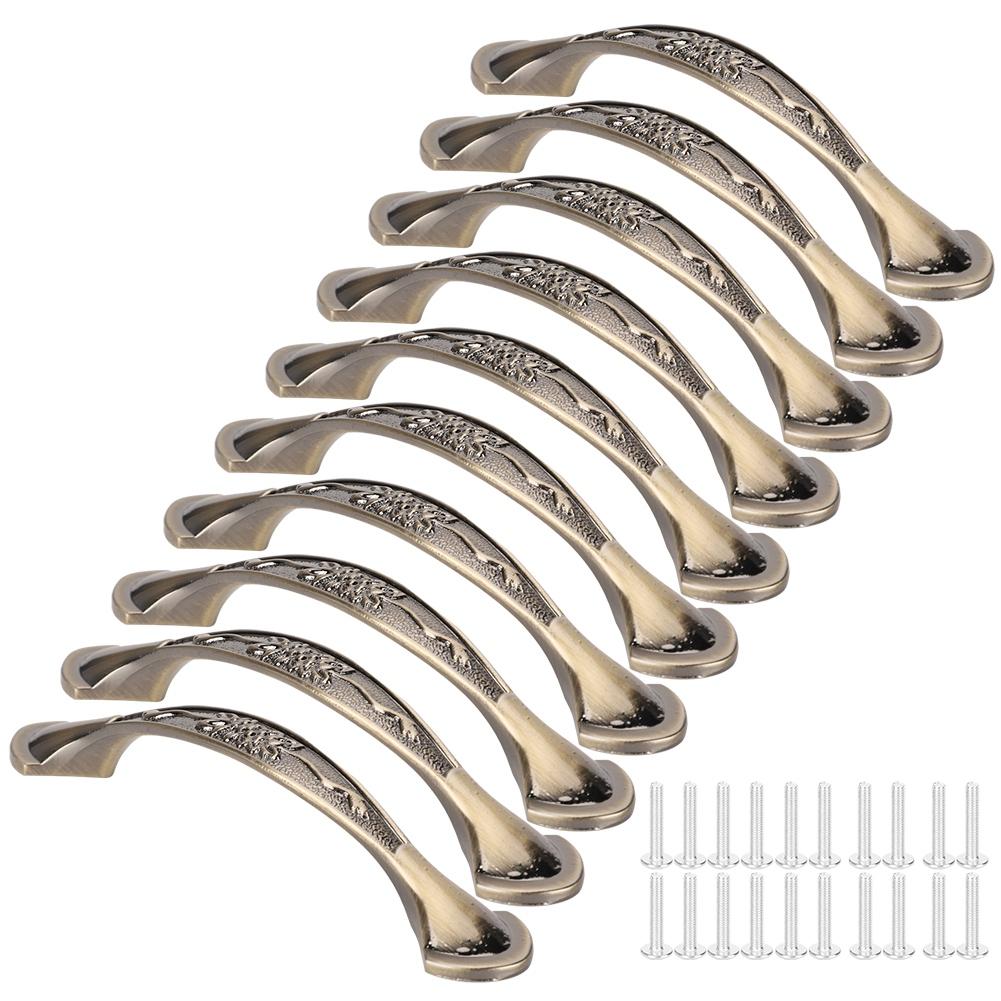 10 комплектов шкафа с ручкой из цинкового сплава, ящик для обуви, ящик для офисной фурнитуры, расстояние между отверстиями 96 мм