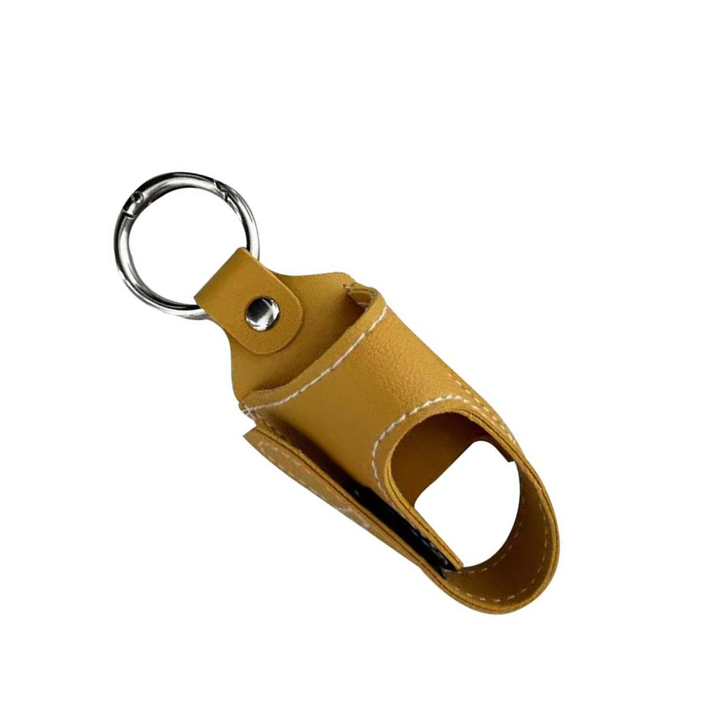 Compact PU Leather Inhaler Holder Keychain Sprayer Sleeve Accessory for Travel School Hiking and Everyday Convenience