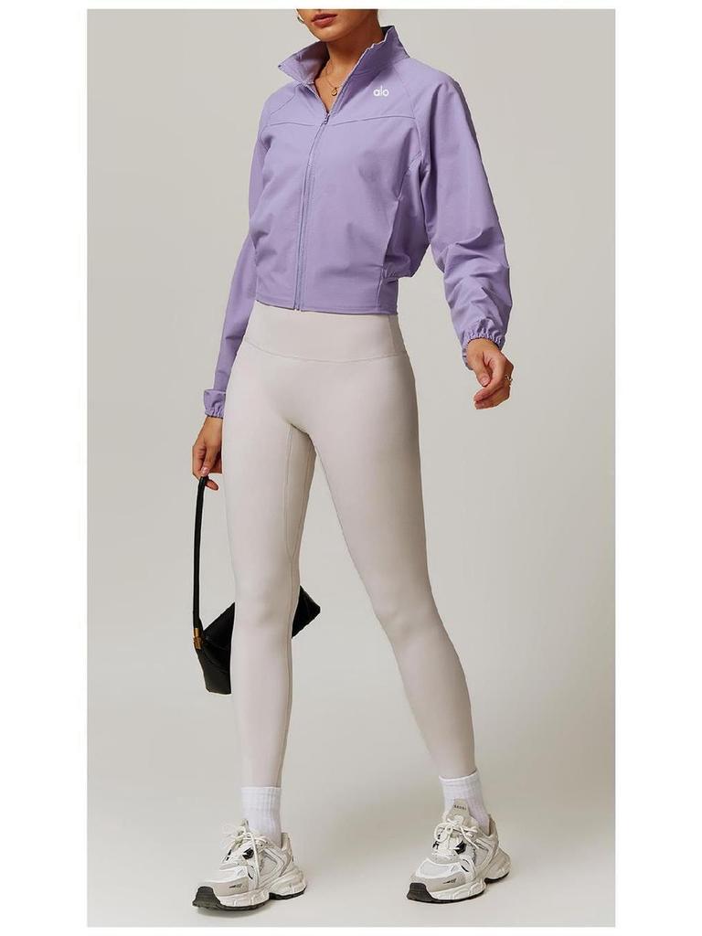 Женская тонкая ветрозащитная быстросохнущая куртка Alo Yoga для бега – Осень/Зима