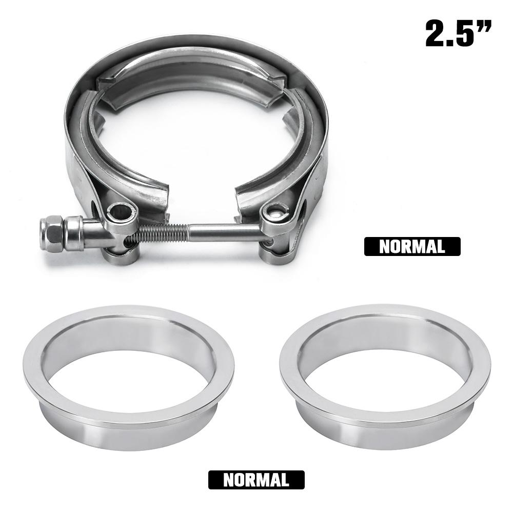 WLR - V Band Exhaust Clamp 2.5 inch 3 inch 63mm 76mm Exhaust Male And Female Flange Vband Clamp V-Band Muffler Clamp