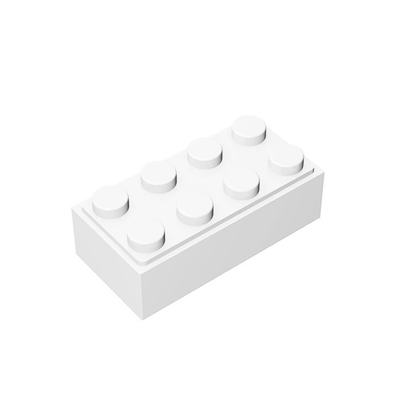 Свинья Радуга MOC Детали 3001 Кирпичик 2x4 Строительные Блоки Детали DIY Совместимые Собирает Кирпичи Оптовая Модель Образовательные Технологические Игрушки