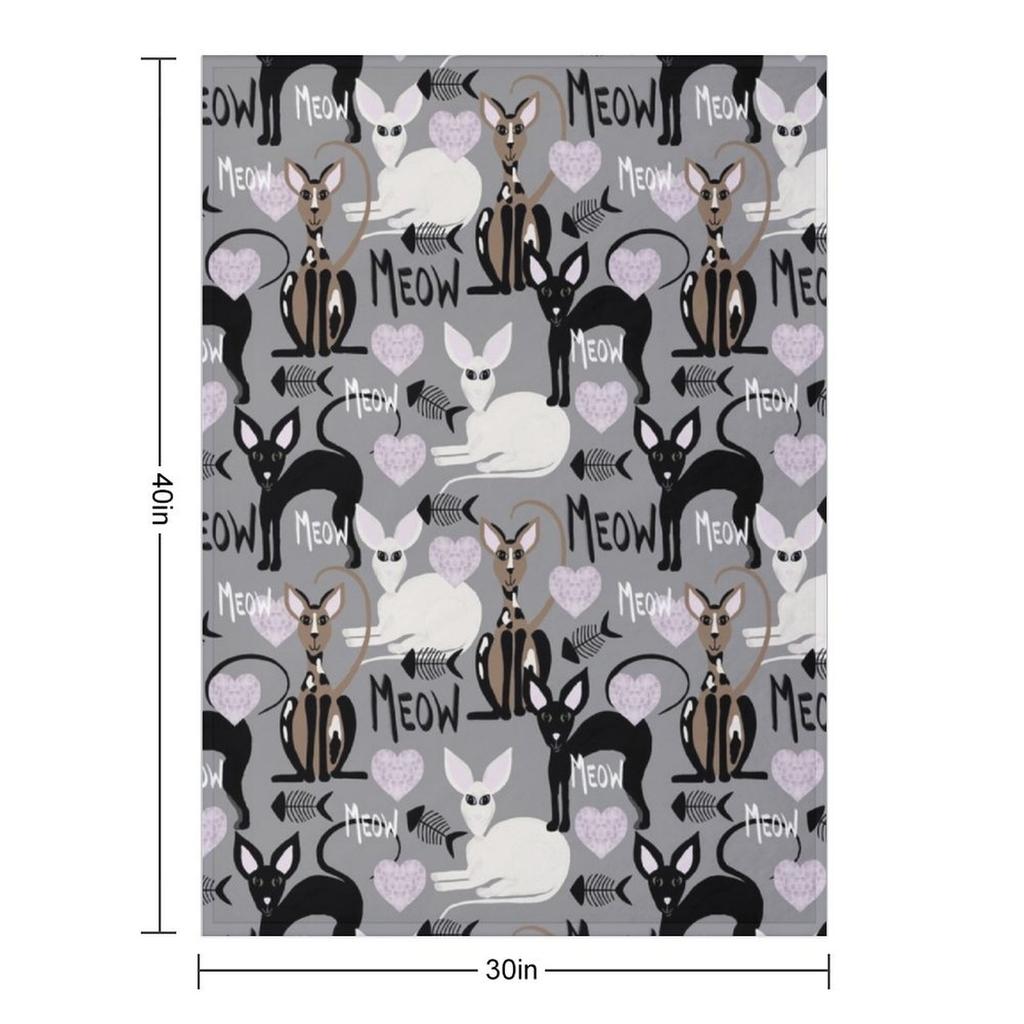 Кошки Корниш-рекс Плед Туристический Декоративный Диваны Диваны Пледы Для Диванов Пледы