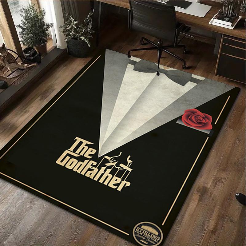 1Pc The Godfather Print Rug - home decoration Carpet For Living Room Bedroom Flooring Computer Chair Area Rug