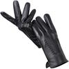 Fashion Men Leather Gloves Sheepskin Warm Thickening Winter Men Gloves Black and Brown 8001Y