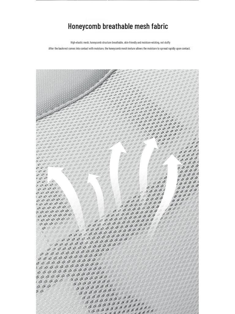 Дышащая летняя сетчатая поясничная подушка-поддержка для автомобиля и офиса