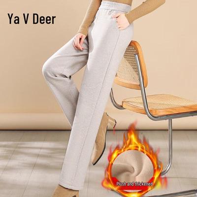 Женские плюшевые эластичные повседневные брюки Yalu