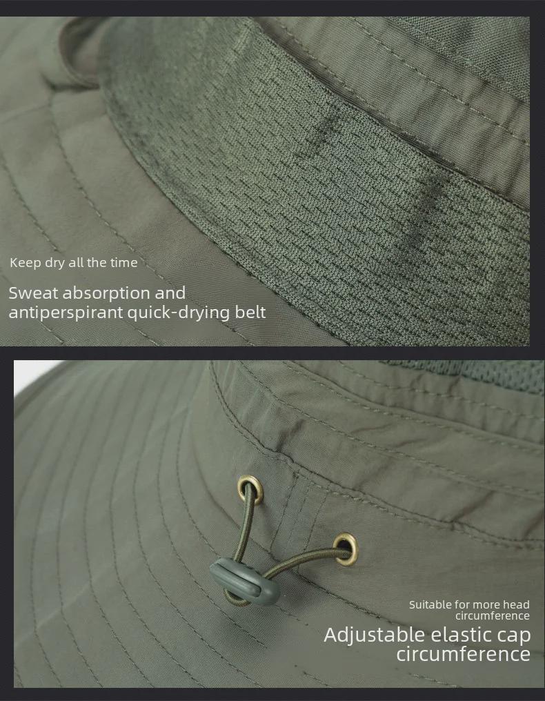 Мужская дышащая шапка с защитой от ультрафиолета для рыбалки и походов