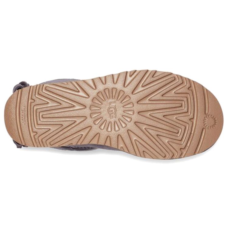 UGG Короткие зимние сапоги Bailey Bling Bow женские фиолетово-серые 1120864-SHA