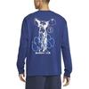 Nike T Shirts Men's Blue Crew Neck Moderate HJ3306-492