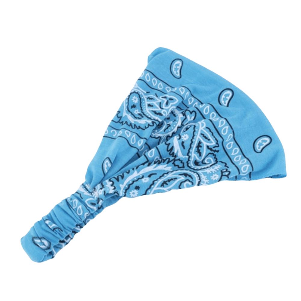 Elastic Paisley Print Headband Soft Hair Band Multi-Functional Hair Scarf Outdoor