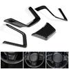 4pcs Car Interior Steering Wheel Panel Decoration Cover Trim Fit for Subaru Forester SK Carbon Fiber Grain Car