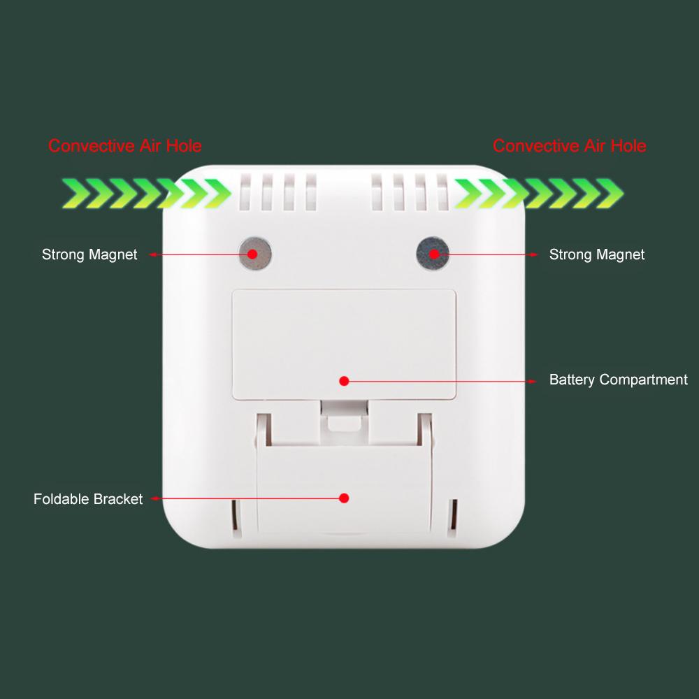 Высокоточный магнитный термометр, гигрометр, цифровой термогигрометр с ЖК-экраном, Цельсия/Фаренгейта